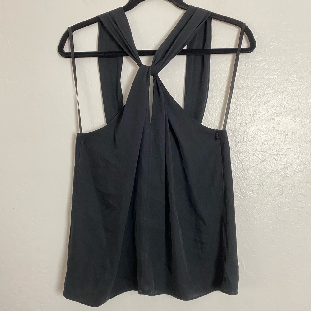 rag & bone Collins Black Twist Neck Camisole Blouse M NWT
